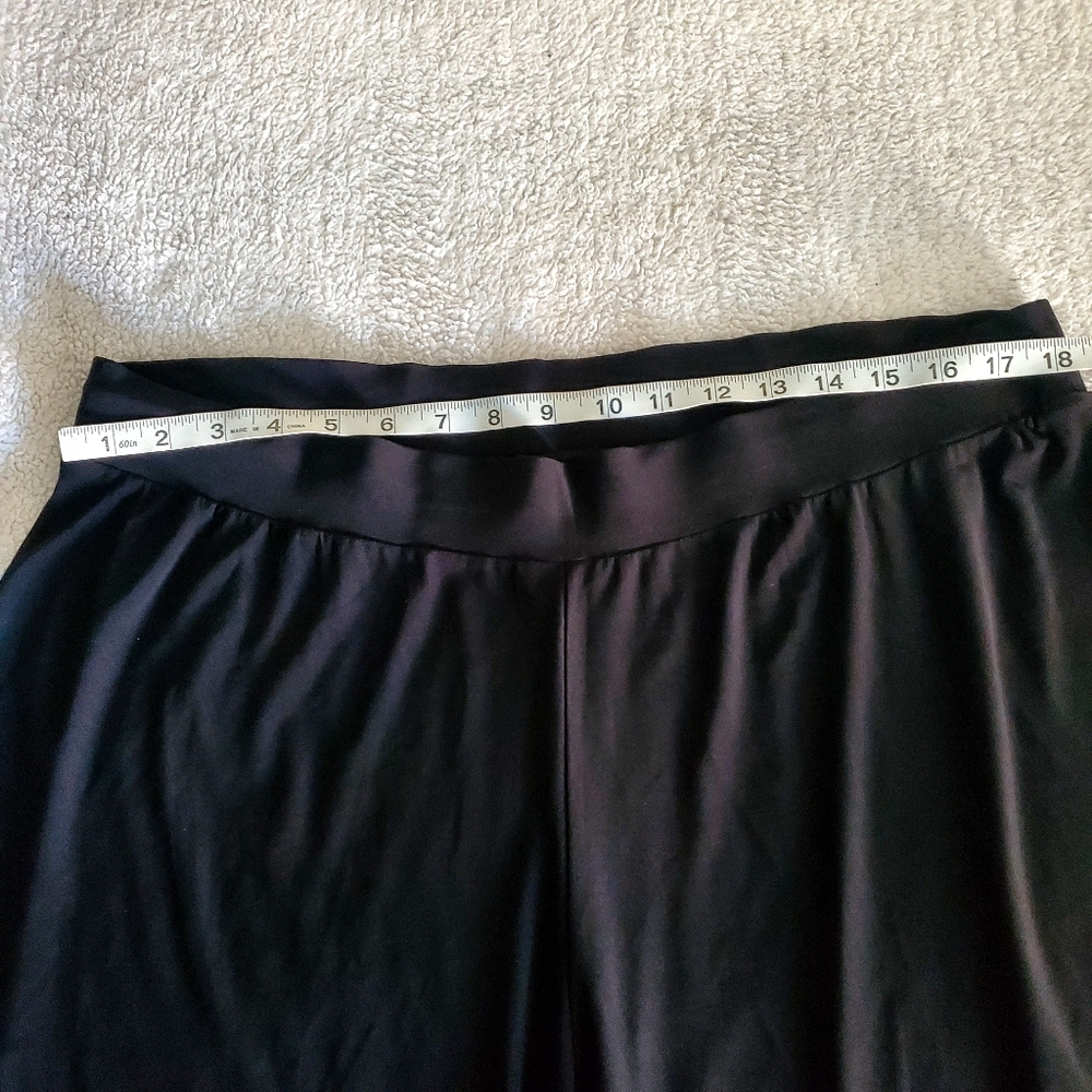Susan Lawrence Gaucho Capris Black  Comfy Lounge Relax - Picture 4 of 5